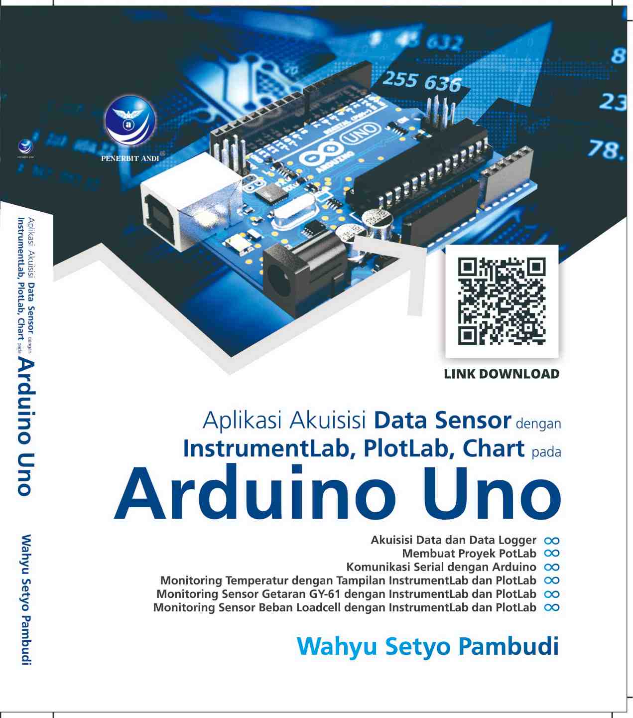 Aplikasi akuisisi data sensor dengan insrumentlab, plotlab, chart pada arduino uno